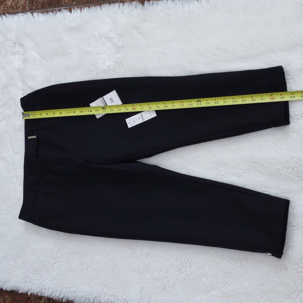 White House Black Market Black Slim Crop Pants, Size 10. - Picture 11 of 16